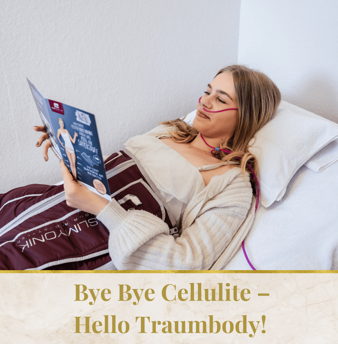 Bye Bye Cellulite – Hello Traumbody! Kundin entspannt in der Slimyonik-Kompressionshose